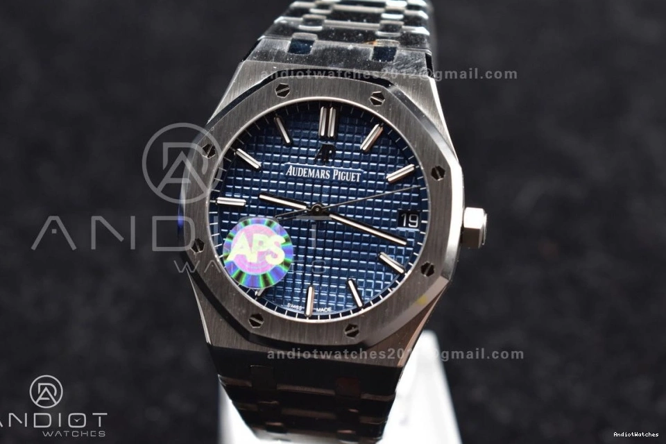 Royal on Bracelet SS Super SS Clone 15500 1:1 Oak APSF Blue Textured 41mm 445 Best Lightweight Dial A4302 Edition 1011